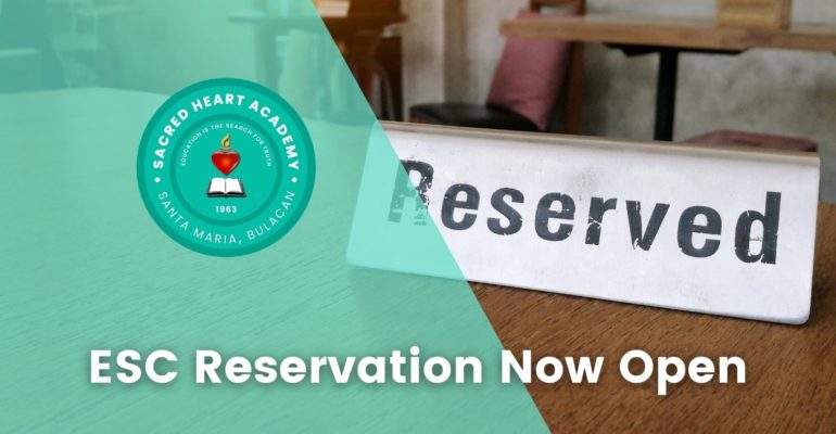 ESC Reservation Now Open