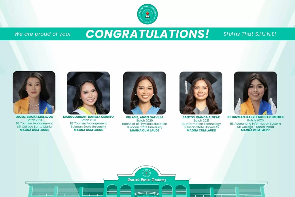 2025 SHARES Alumni with Latin Honors