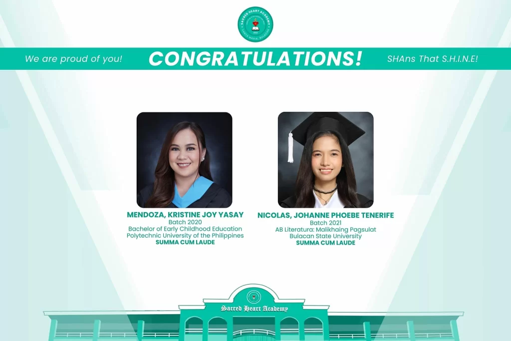 2025 SHARES Alumni with Latin Honors