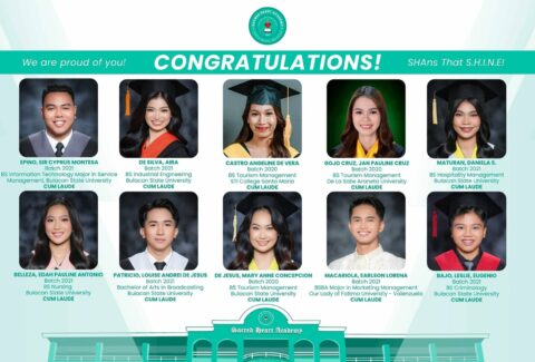 2025 SHARES Alumni with Latin Honors