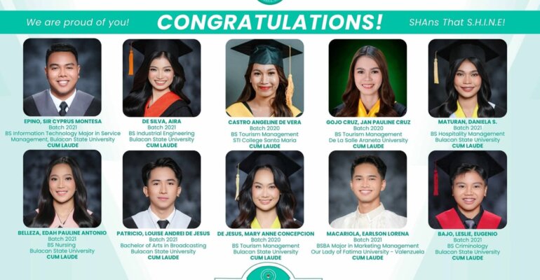 2025 SHARES Alumni with Latin Honors